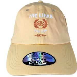 Ouray Snapback Cap The Links Golf Club Ultra Lightweight Cotton Orange New